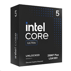 CPU INTEL Core Ultra 5 250KF Plus, až 5.3GHz, 30MB L2, LGA1851, Box (bez chladiče) CPU INTEL Core Ultra 5 250KF Plus, až 5.3GHz, 30MB L2, LGA1851, Box (bez chladiče)