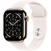 Apple Watch Series 11 GPS + Cellular 42mm Gold Titanium Case with Light Blush Sport Band - M/L