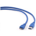 GEMBIRD Kabel USB 3.0 A-Micro B propojovací 1,8m (modrý)