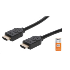 MANHATTAN Kabel HDMI Premium High Speed + Ethernet, 3m, černý