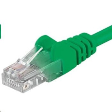 PREMIUMCORD Patch kabel UTP RJ45-RJ45 CAT5e 0.25m zelená