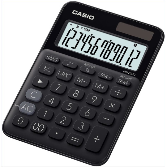 CASIO kalkulačka MS 20UC BK, Stolní kalkulátor