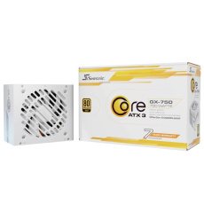 SEASONIC zdroj Core GX 750W White, 120mm, Plně modulární, 80+ Gold, ATX 3.1