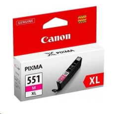 Canon CARTRIDGE CLI-551M XL purpurová pro IP 72x0, MX925, PIXMA IP7250,8700,8750, MG5450,5550,5600,5650