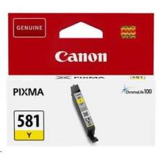 Canon CARTRIDGE CLI-581 žlutá pro PIXMA TS615x, TS625x, TS635x, TS815x,TS825x, TS835x, TS915x  (257 str.)