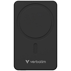 VERBATIM Powerbanka Charge 'n' Go Essentials, Magnetická, 5000 mAh, USB-C, Černá