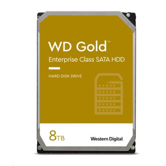 WD GOLD WD8005FRYZ 8TB, SATA III 3.5", 256MB 7200RPM, 267MB/s, CMR, Enterprise