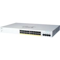Cisco switch CBS220-24P-4G (24xGbE,4xSFP,24xPoE+,195W)