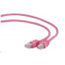 GEMBIRD kabel patchcord CAT6 stíněný FTP 1m, růžový