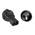 Adaptér IEC C14 na SCHUKO CEE 7/3 napětí 230V, 10A