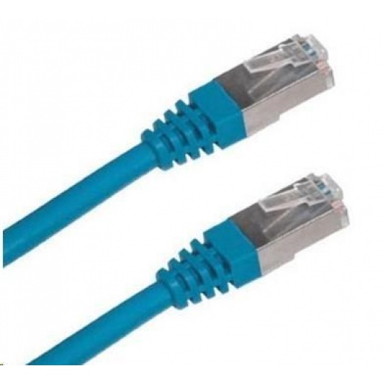 XtendLan patch kabel Cat6A, S-FTP - 1m, modrý