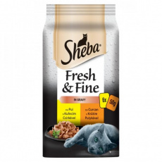 Kap.SHEBA Fresh&Fine drubezi vyber 6ks 300g Kap.SHEBA Fresh&Fine drubezi vyber 6ks 300g