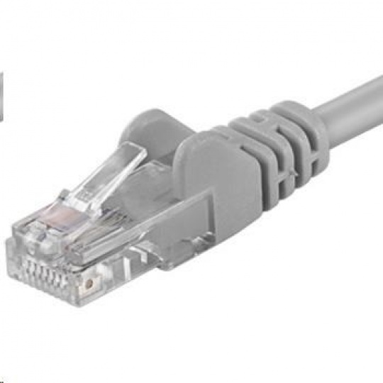 PREMIUMCORD Patch kabel UTP RJ45-RJ45 CAT5e 7m šedá