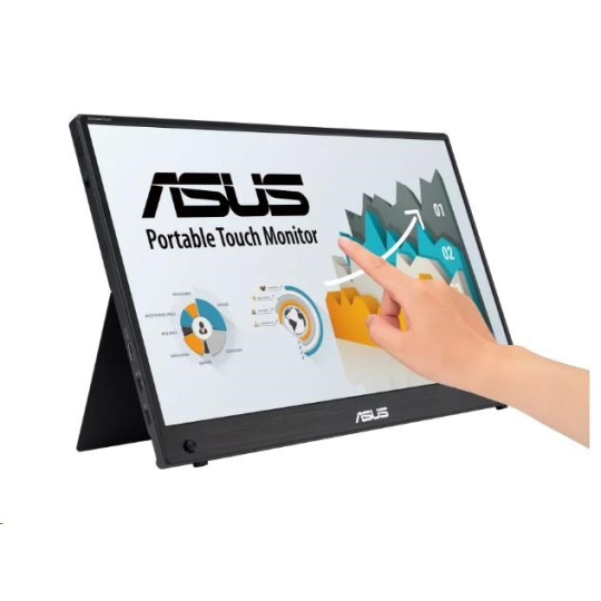 ASUS LCD 15.6" MB16AMTR ZenScreen Touch 1920x1080 IPS Built-in Battery Mini-HDMI Compatible with Laptops, Smartphones