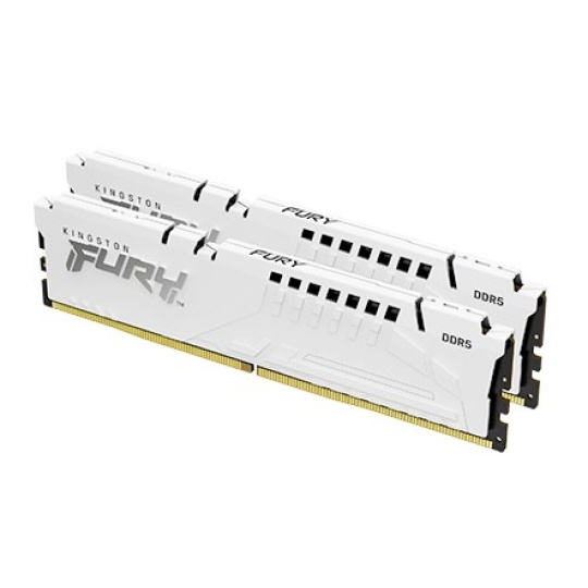 KINGSTON DIMM DDR5 64GB (Kit of 2) 6000MT/s CL40 FURY Beast Bílá XMP