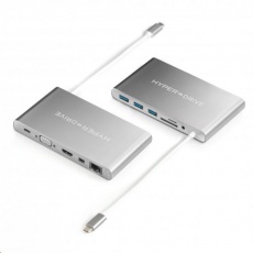 HyperDrive Ultimate USB-C Hub - Stříbrný HyperDrive Ultimate USB-C Hub - Stříbrný