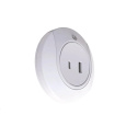 WG - Noční LED světlo do zásuvky s USB / WG FireFly / white