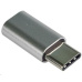 PREMIUMCORD Adaptér USB 3.1 C/male - USB 2.0 Micro-B/female, stříbrný