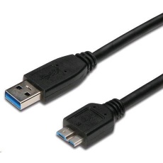 PREMIUMCORD Kabel USB 3.0 A - Micro B 3m, propojovací (M/M)