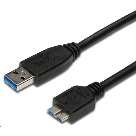 PREMIUMCORD Kabel USB 3.0 A - Micro B 3m, propojovací (M/M)