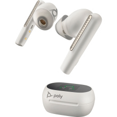 Poly Voyager Free 60+ UC White Touchscreen Charge Case for BT700 USB-C Adapter Poly Voyager Free 60+ UC White Touchscreen Charge Case for BT700 USB-C Adapter