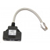 Adaptér (AD-4W) rozdvojka RJ45, 1x8p8c/2x8p4c, PC-PC, stíněný,