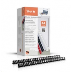 Peach Binding Combs 21 Rg A4 20mm, black Peach Binding Combs 21 Rg A4 20mm, black