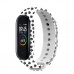 Rhinotech řemínek pro Xiaomi Mi Band 3 / 4 bílá - motiv stopy