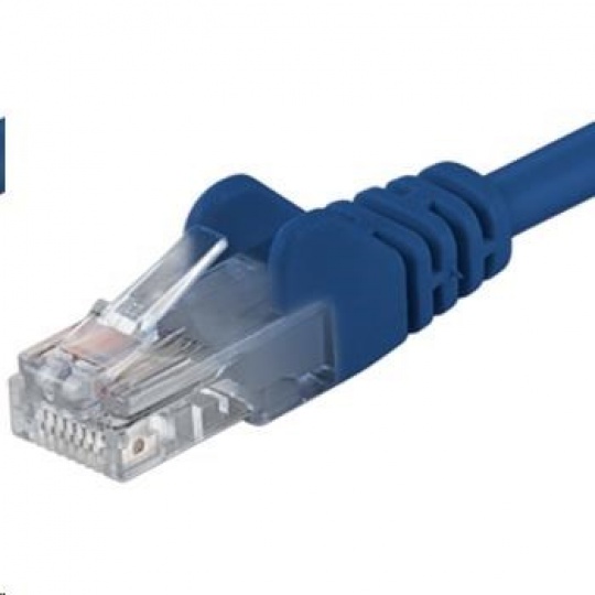 PREMIUMCORD Patch kabel UTP RJ45-RJ45 CAT5e 5m modrá