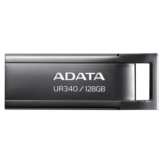 ADATA Flash Disk 128GB UR340, USB 3.2 Dash Drive, lesklá černá