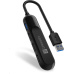 CONNECT IT USB-A hub USB 3.0, externí, černý