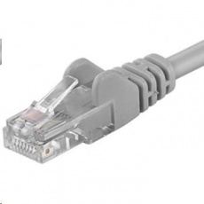 PREMIUMCORD Patch kabel UTP RJ45-RJ45 CAT5e 2m šedá