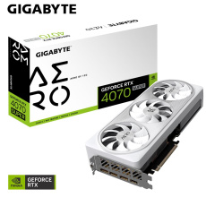 BAZAR GIGABYTE VGA NVIDIA GeForce RTX 4070 SUPER AERO OC 12G, 12G GDDR6X, 3xDP, 1xHDMI (BAZAR, Z MONTÁŽE) BAZAR GIGABYTE VGA NVIDIA GeForce RTX 4070 SUPER AERO OC 12G, 12G GDDR6X, 3xDP, 1xHDMI (BAZAR, Z MONTÁŽE)