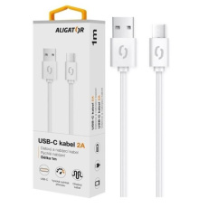ALIGATOR datový kabel 2A, USB-C, bílá