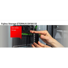 FUJITSU STORAGE ETERNUS DX100 S5 2.5 Bases osazeno 2x SAS 1.2TB 10krpm 2,5" rozhraní 2 porty 10G iSCSI (SFP+ není součás