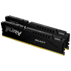 KINGSTON DIMM DDR5 32GB (Kit of 2) 6000MT/s CL30 ECC FURY Beast XMP Černá KINGSTON DIMM DDR5 32GB (Kit of 2) 6000MT/s CL30 ECC FURY Beast XMP Černá