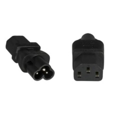 Adaptér IEC C13 na IEC C6 "trojlístek" napětí 230V, 2.5A