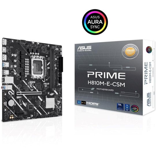 ASUS MB Sc LGA1851 PRIME H810M-E-CSM, Intel H810, 2xDDR5, 2xDP, 1xHDMI, mATX ASUS MB Sc LGA1851 PRIME H810M-E-CSM, Intel H810, 2xDDR5, 2xDP, 1xHDMI, mATX