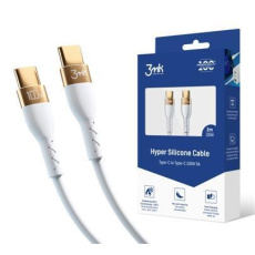 3mk datový kabel - Hyper Silicone Cable C to C 2m 100W, bílá 3mk datový kabel - Hyper Silicone Cable C to C 2m 100W, bílá