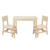 Dětský stolek a židle (set) - natur