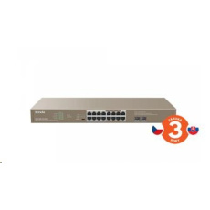 Tenda TEG1118P-16-250W PoE AT Gigabit Switch 230W Tenda TEG1118P-16-250W PoE AT Gigabit Switch 230W