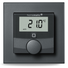 Homematic IP Nástěnný termostat se senzorem vlhkosti, antracit - HmIP-WTH-A Homematic IP Nástěnný termostat se senzorem vlhkosti, antracit - HmIP-WTH-A
