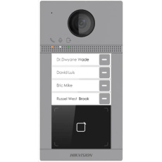 HIKVISION DS-KV8413-WME1(C) IP dveřní interkom, 4-tlačítkový, čtečka karet, 2MPx kamera, WiFi-povrchová mont HIKVISION DS-KV8413-WME1(C) IP dveřní interkom, 4-tlačítkový, čtečka karet, 2MPx kamera, WiFi-povrchová mont
