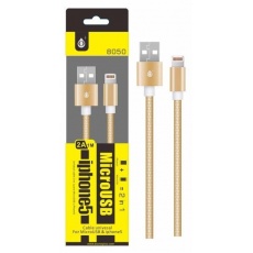 PLUS datový a nabíjecí kabel 8050 univerzální pro konektory micro USB a Lightning, zlatá PLUS datový a nabíjecí kabel 8050 univerzální pro konektory micro USB a Lightning, zlatá