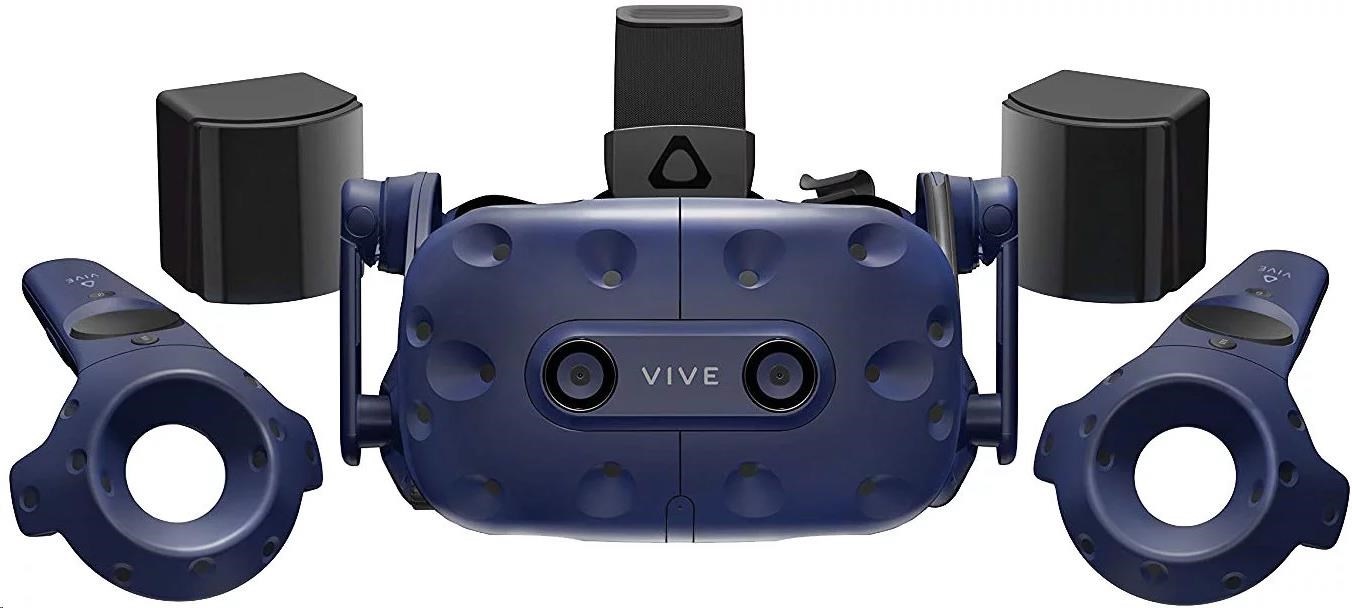 HTC Vive Pro Virtual Reality Headset (Kit), Blue (VR glasses, Motino