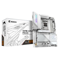 GIGABYTE MB Sc AM5 X870E AORUS PRO ICE, AMD X870, 4xDDR5, 2xHDMI, 2xThunderbolt, WiFi