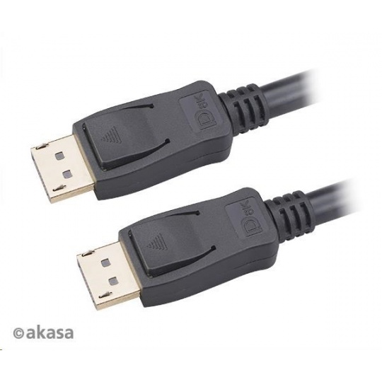 AKASA kabel DisplayPort na DisplayPort 8K@60Hz, v1.4, 5m