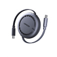UGREEN navíjecí kabel USB-C, 1m, stříbrná