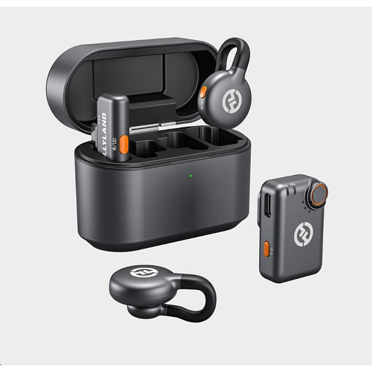BAZAR - Hollyland LARK M2S Mini Combo  Wireless Lavalier Microphone Mini Combo (Space Gray) - Poškozený obal (Komplet)