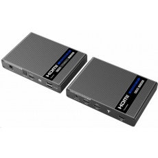 PremiumCord HDMI 2.0 KVM extender Ultra HD 4kx2k@60Hz na 70m s přenosem USB